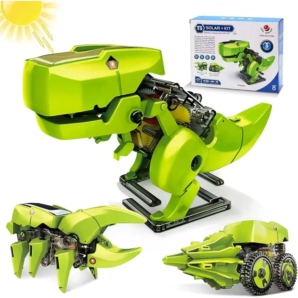 3-in-1 Solar Robot Kit Robot Dinosaur Toys